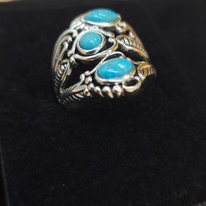 Southwest Style Turquoise & Sterling Silver ring